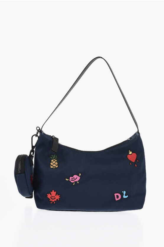 Nylon Hobo Bag With…