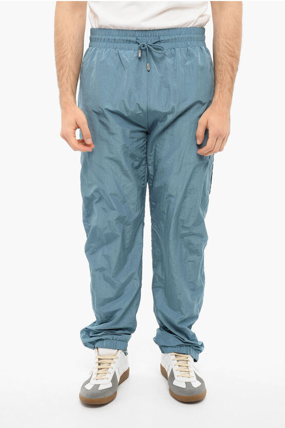 Shop Just Don Nylon Joggers With Ankle-zip