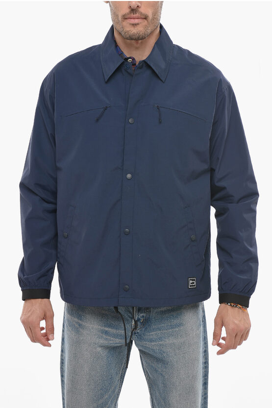 WOOLRICH NYLON MOUNTAIN STROLL OVERSHIRT WITH SNAP BUTTONS