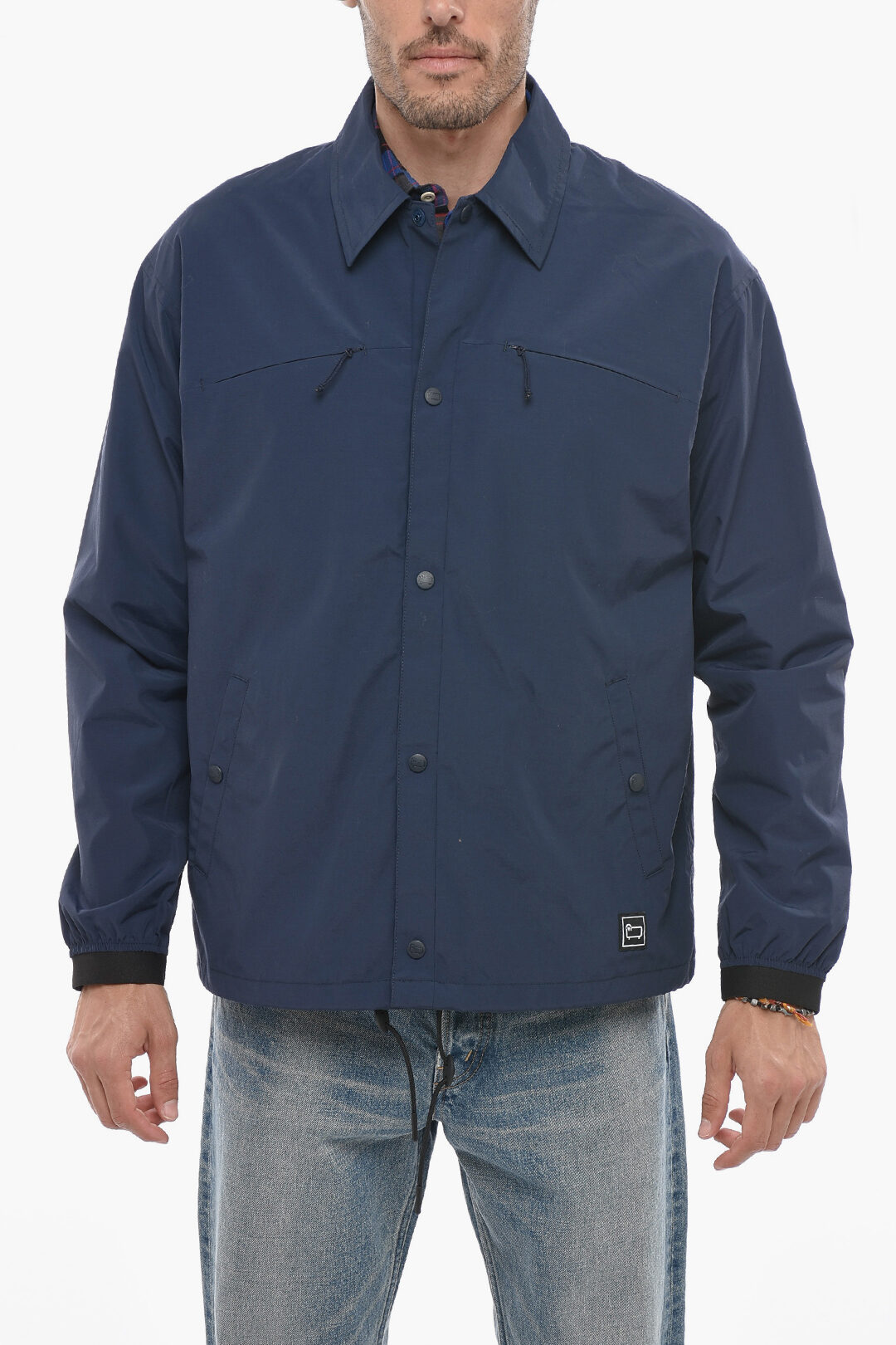 Nylon MOUNTAIN STROLL Overshirt with Snap Buttons