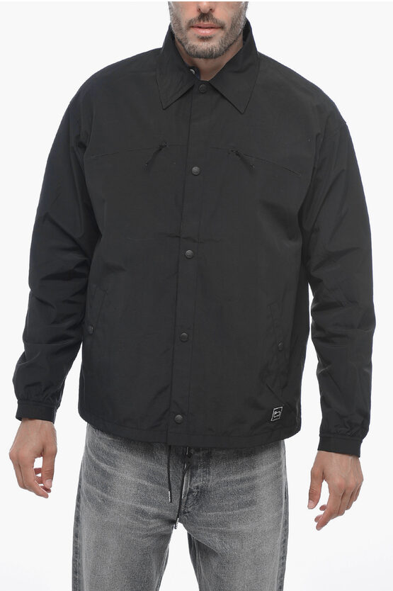 WOOLRICH NYLON MOUNTAIN STROLL OVERSHIRT WITH SNAP BUTTONS