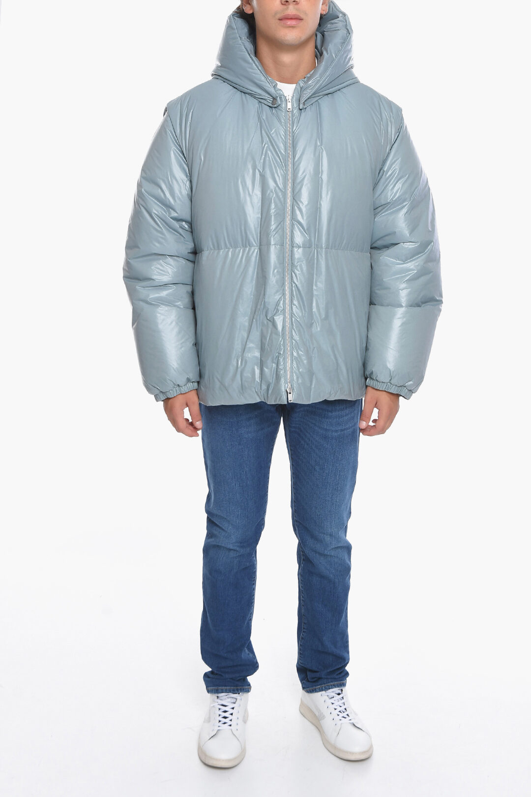 nylon puffer jacket mens
