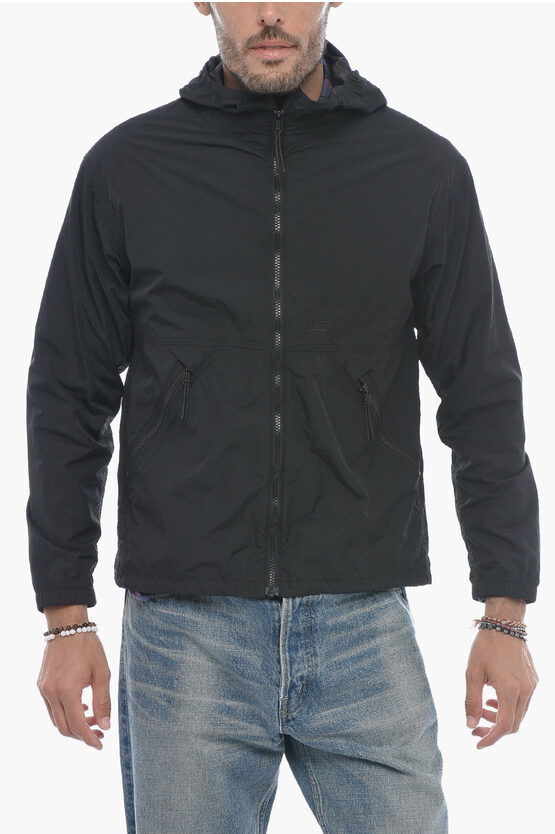 Shop Woolrich Nylon Ranch Windbreaker Jacket With Hood