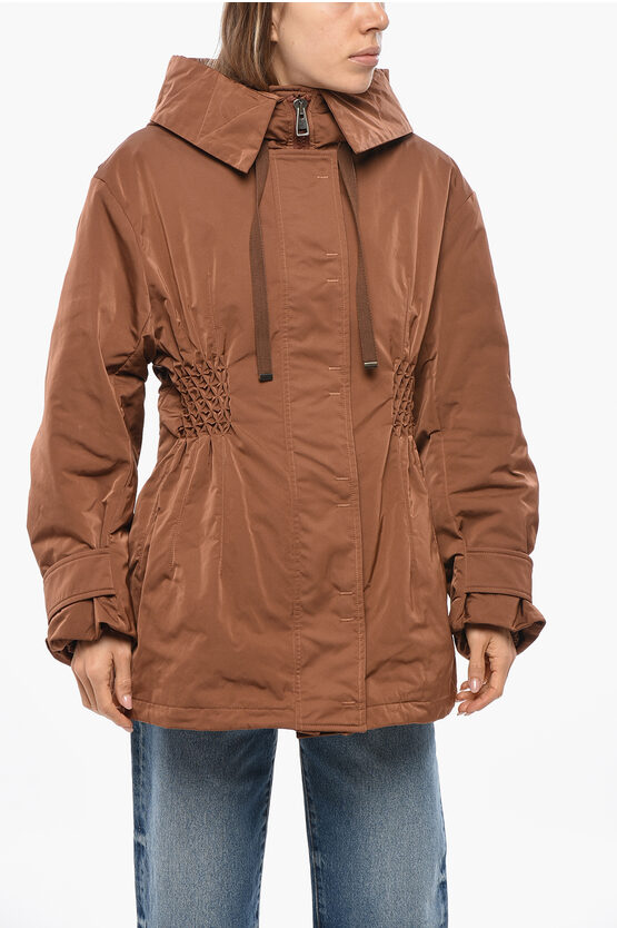 Ermanno Scervino Nylon Slim Fit Jacket With Hood