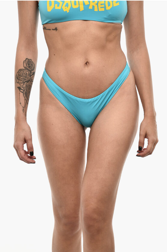 Dsquared2 Nylon Stretch Bikini Bottom With Logo Grösse 40