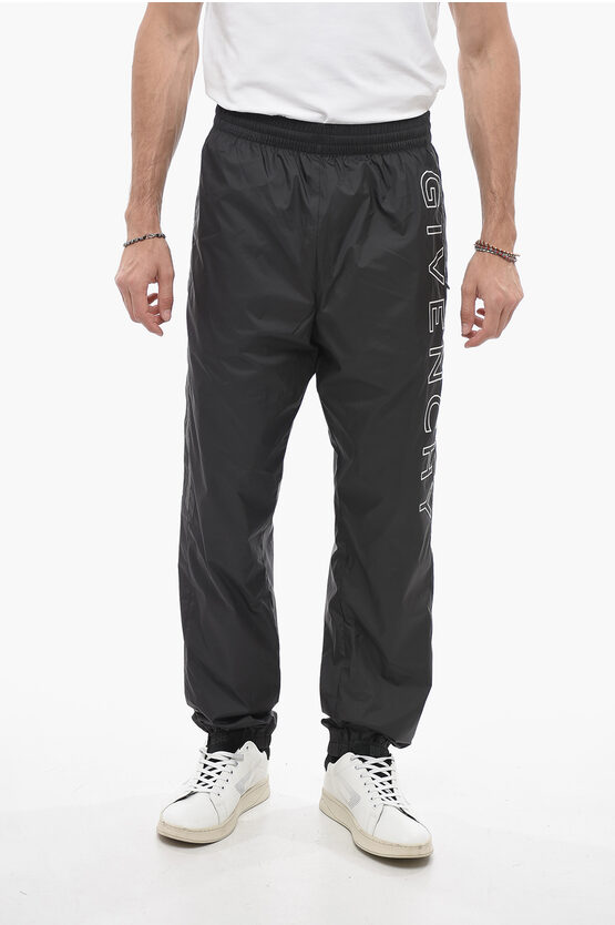 Shop Givenchy Nylon Sweatpants With Side Contrasting Bands