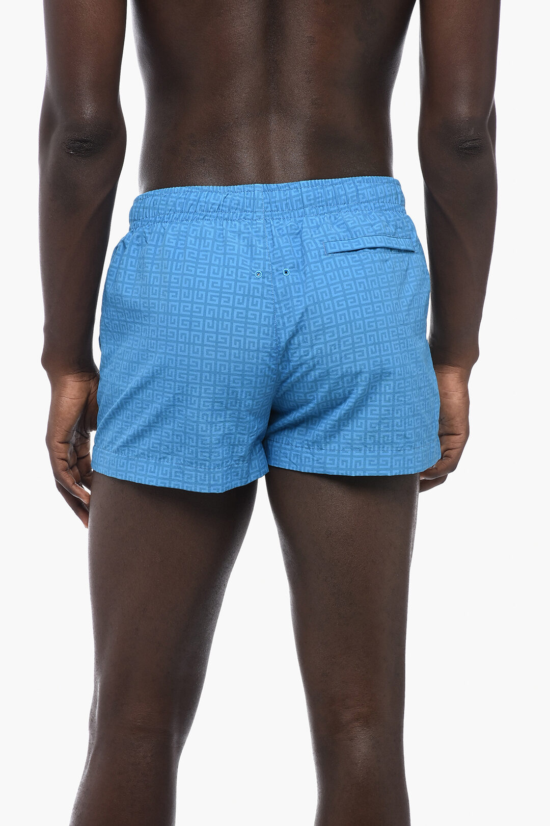 Givenchy Nylon Swim Shorts with All-Over Monogram men