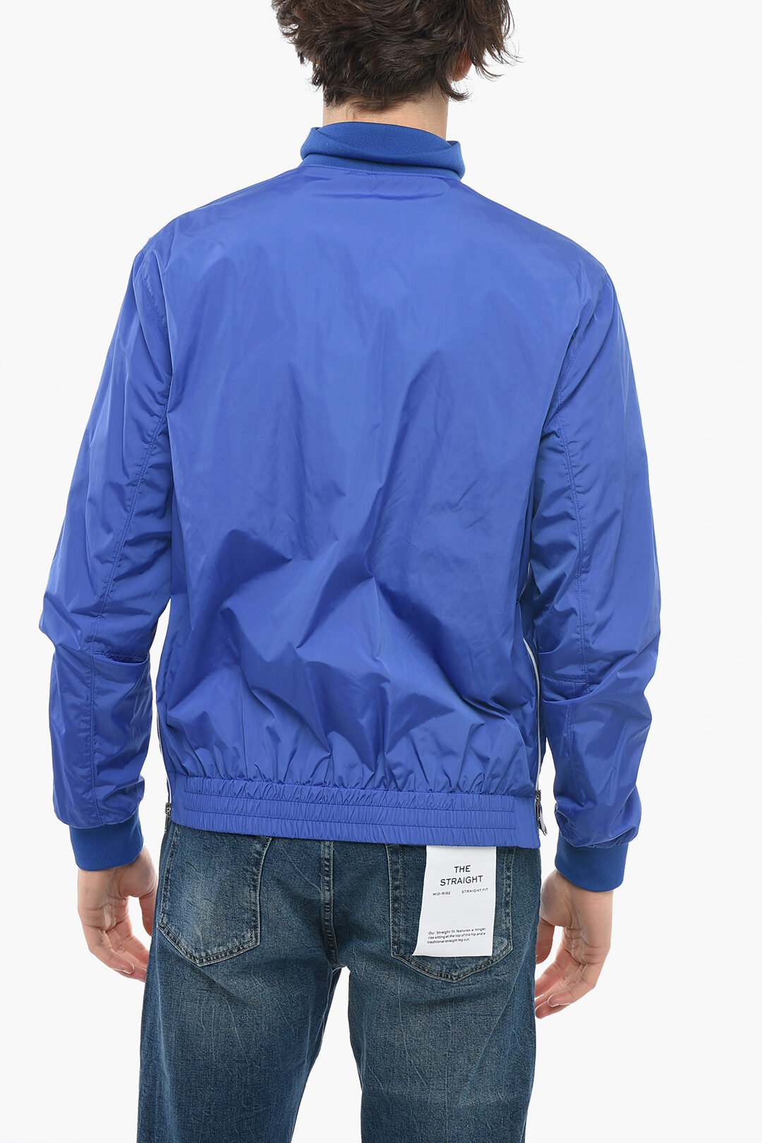 Valentino Nylon Windbreaker Jacket with Logo Patch men Valentino Nylon Windbreaker Jacket with Logo Patch men