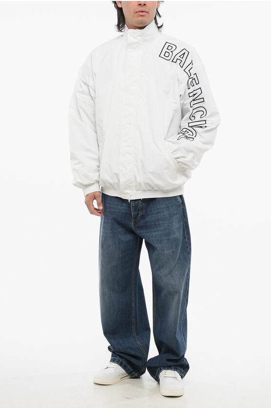 【送料&関税込】Balenciaga Nylon Sleeveless Jacket Balenciaga Nylon Windbreaker with Embroidered Logo men