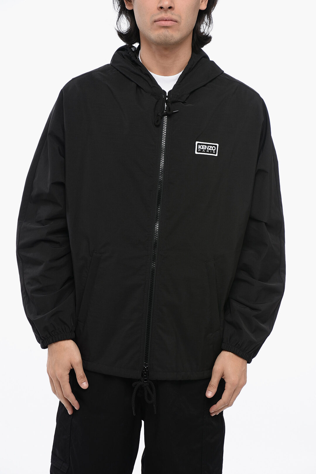 Kenzo Nylon Windbreaker with Lettering Logo herren - Glamood Outlet