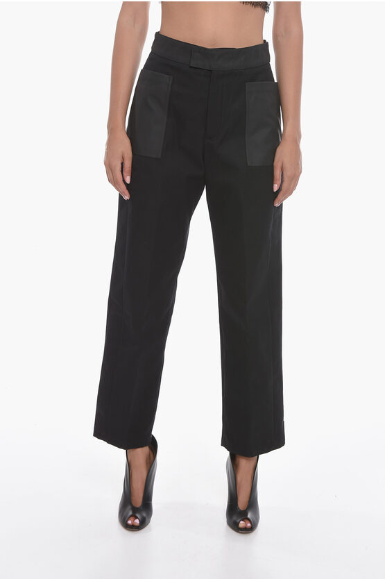 Ambush Nylon Worker High-waisted Pants With Cargo Pockets In Black