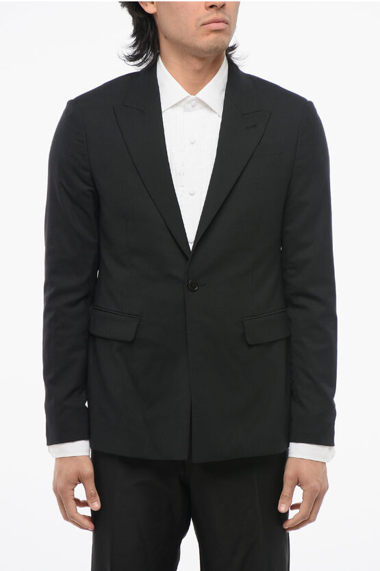 Allsaints One-button Blazer With Peak Lapel