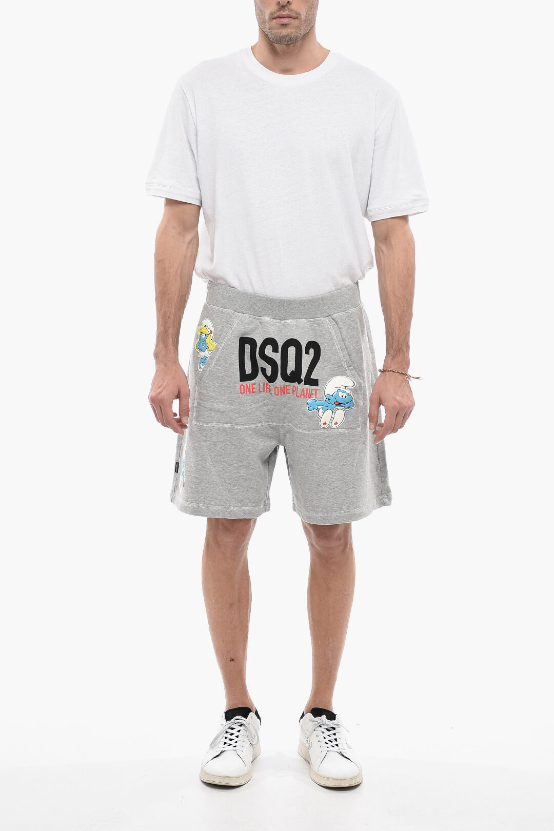 スウェット・トレーナー DSQUARED White Cotton One Life Sweatshirt スウェット・トレーナー DSQUARED White Cotton One Life