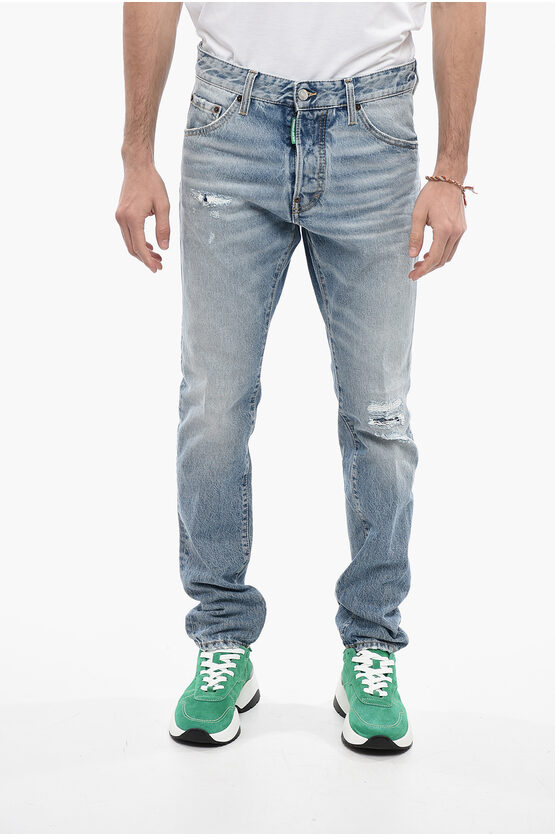 Dsquared2 One Life One Planet Light Wash Cool Guy Fit Denims 17cm In Blue