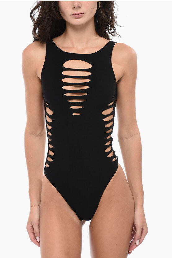 【送料&関税込】Versace Cut-out One Piece Swimsuit Versace Leopard Cut-Out One-Piece Swimsuit | Saks Fifth Avenue