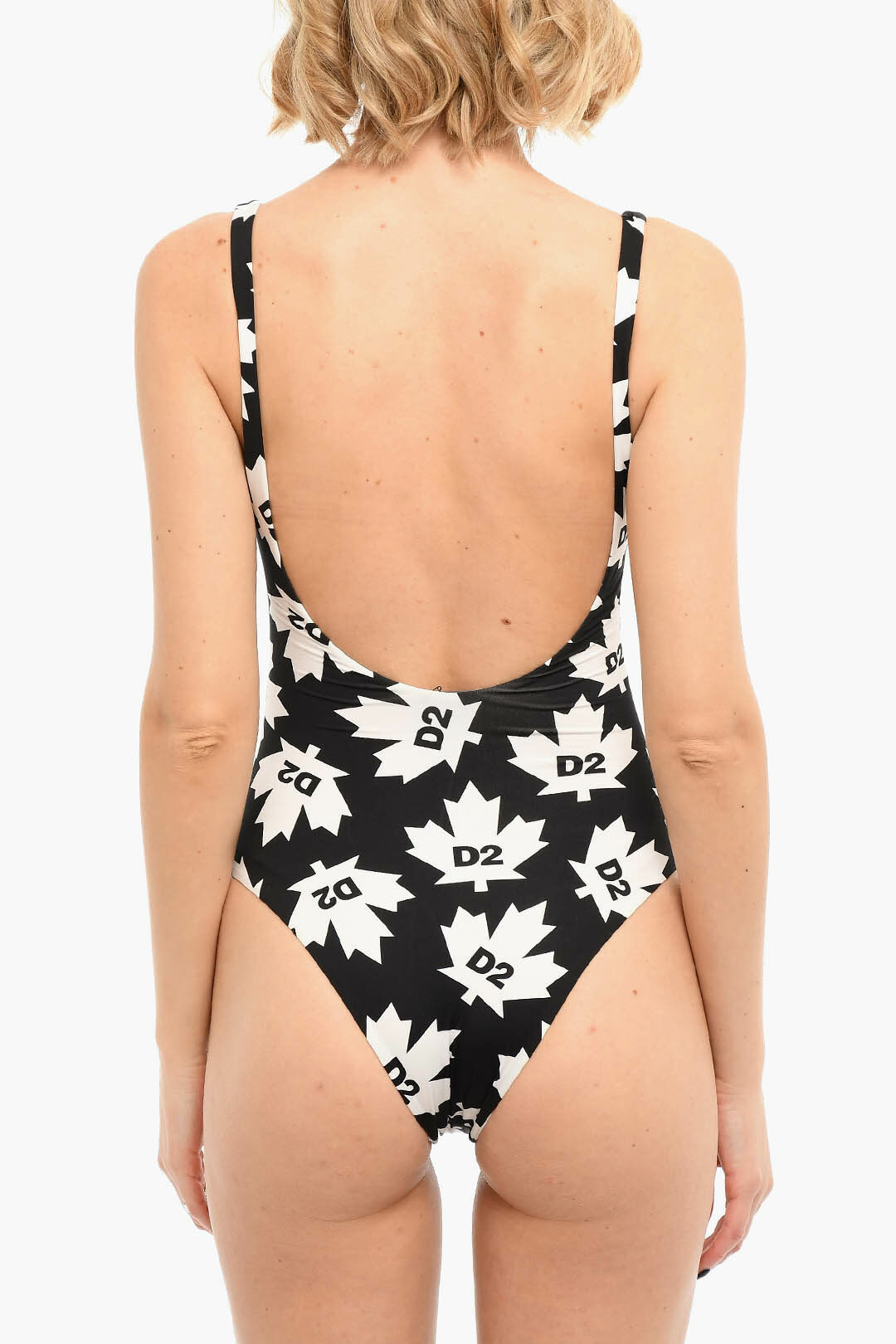 Dsquared2 One Piece Swimsuit With D2 Monogram Print Women Glamood Outlet 9249