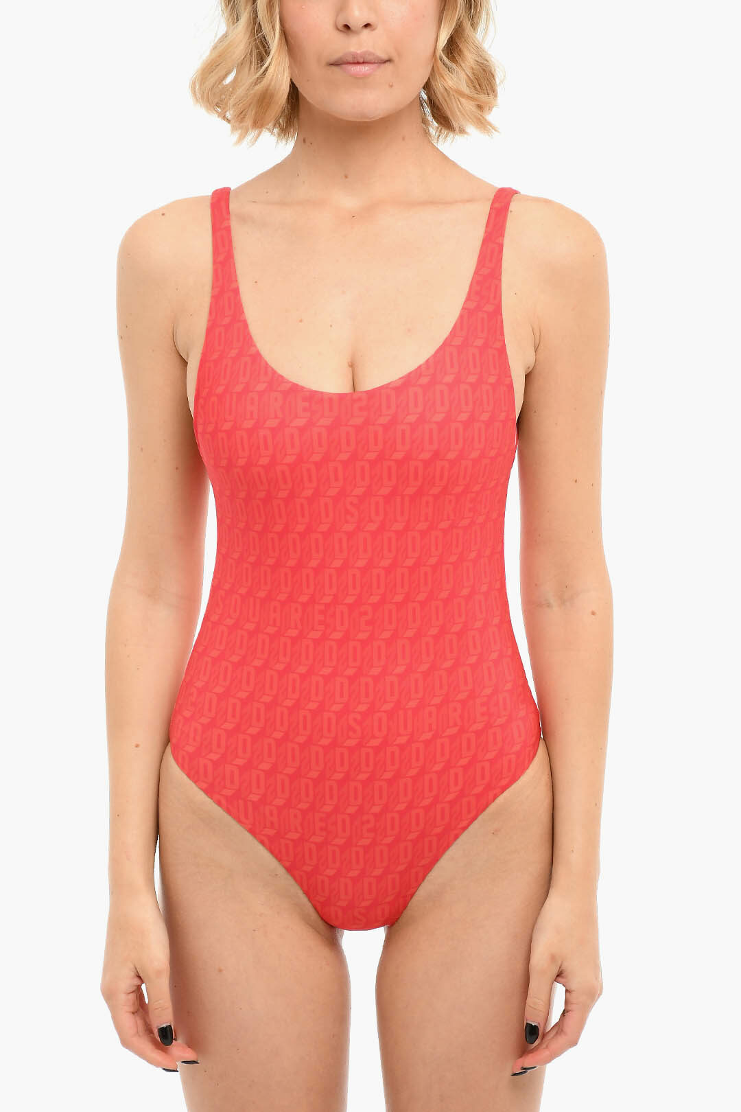 Dsquared2 Onepiece Swimsuit with D2 Monogram Print women Glamood Outlet