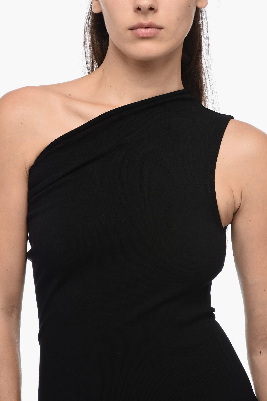Rick Owens One-Shoulder Maxi Dress With Sode Slit women