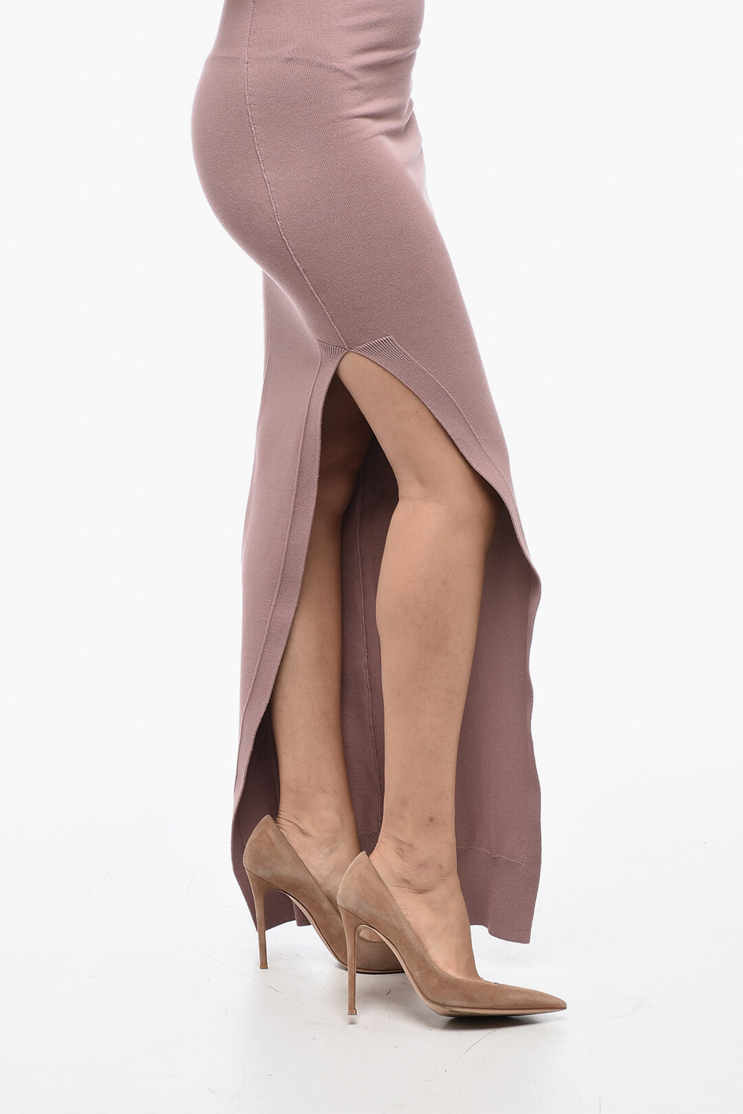 Rick Owens One-Shoulder Maxi Dress With Sode Slit women