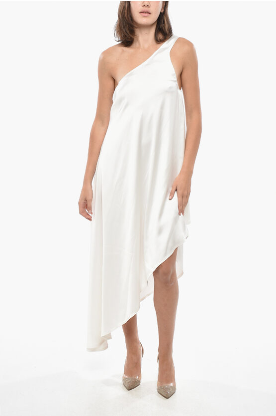 One-Shoulder Satin … - image