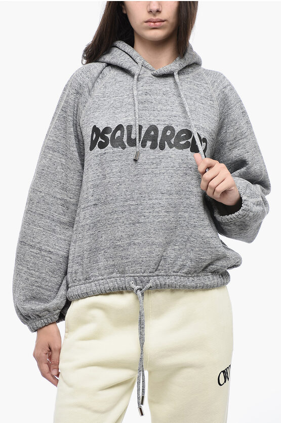 Shop Dsquared2 Onion Fit Hoodie With Drawstrings