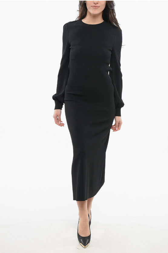Gucci Open-back Crewneck Dress