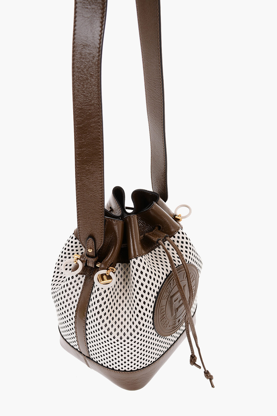 Fendi Openwork Leather MON TRESOR Bucket Bag women - Glamood Outlet