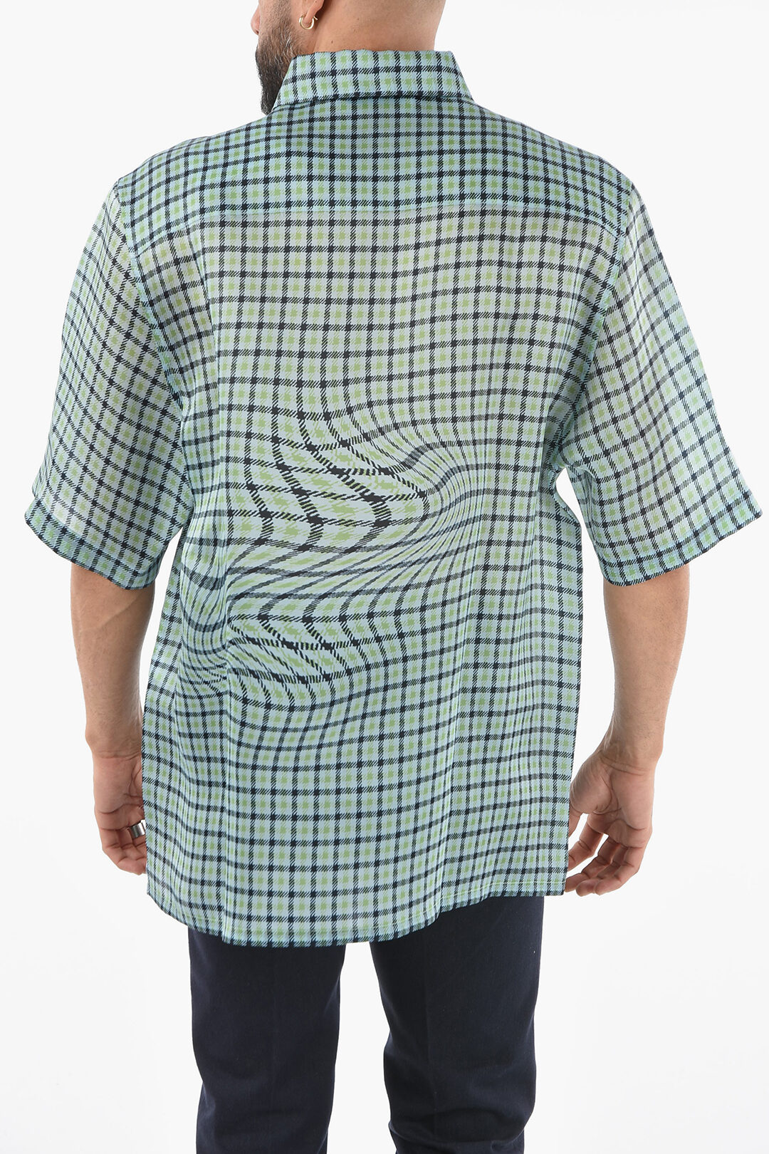 Lanvin Optical Printed Silk Shirt men Glamood Outlet