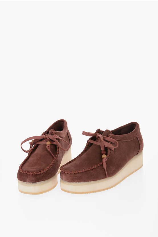 Clarks Originals Suede Leather Wallacraft Shoes In Brown
