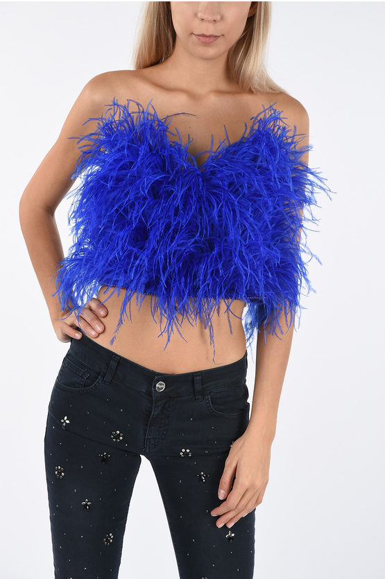 The Attico Ostrich Feathers Bustier top damen Glamood Outlet