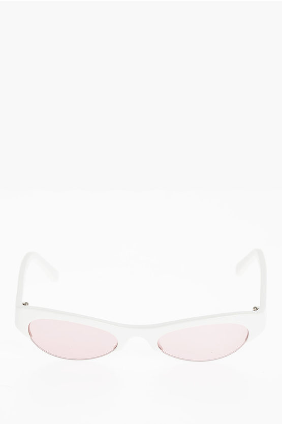 Nature Of Reality Oval Lenses Luna Sunglasses In White
