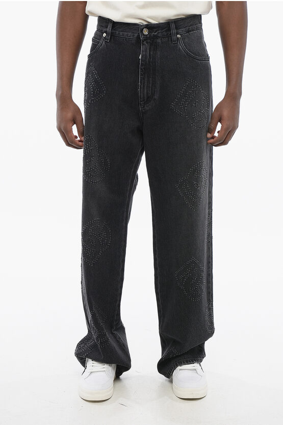 Dolce & Gabbana Dolce&gabbana Men Denim Pants With Plaque