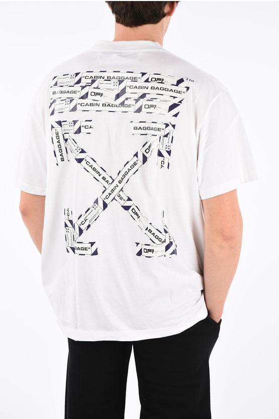 Off-White Oversize AIRPORT TAPE T-shirt men - Glamood Outlet