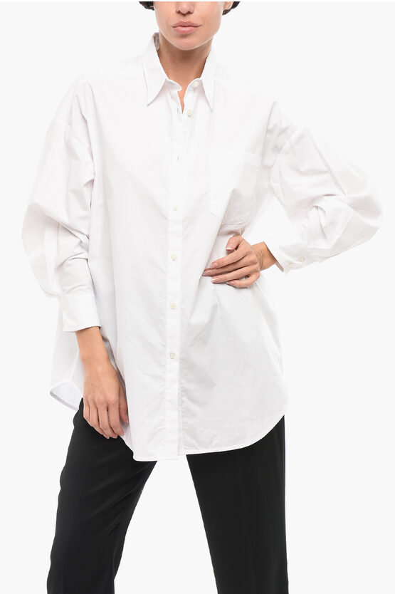 Department Five Oversize Cotton Poplin Loews Shirt With Breast Pocket