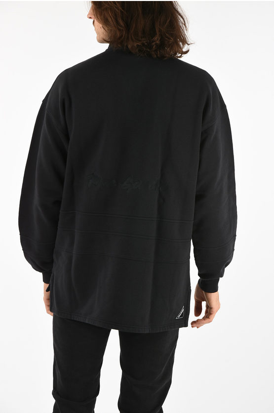 Download Balenciaga oversize half zip mock-neck sweatshirt men ...