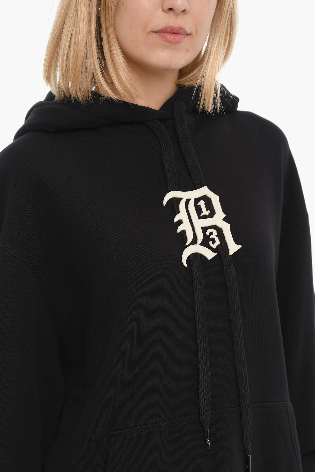 R13 Oversize Hoodie with Logo Embroidery women Glamood Outlet