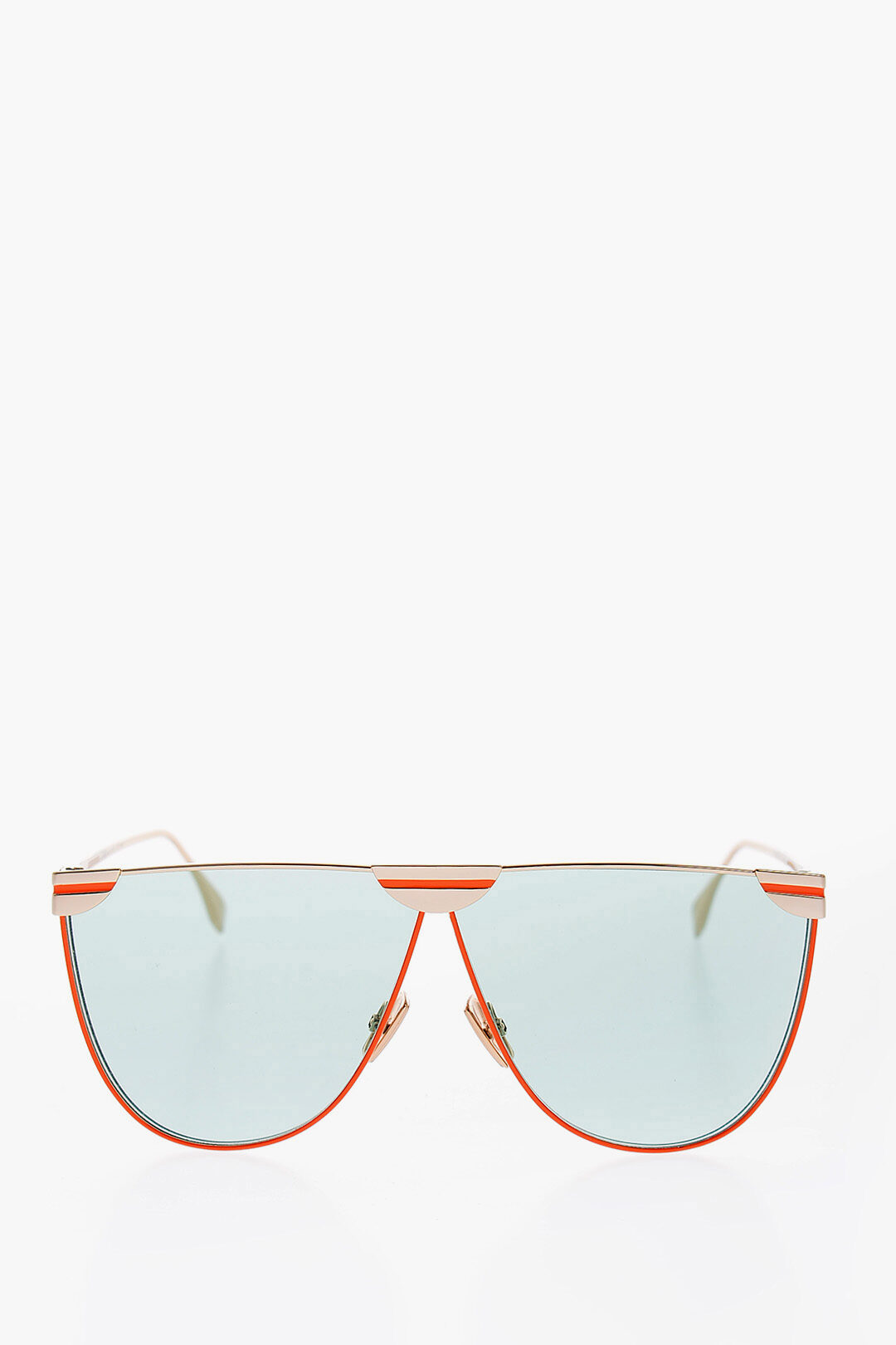 Fendi Oversize Sunglasses with Golden Effect StructureGlasses
