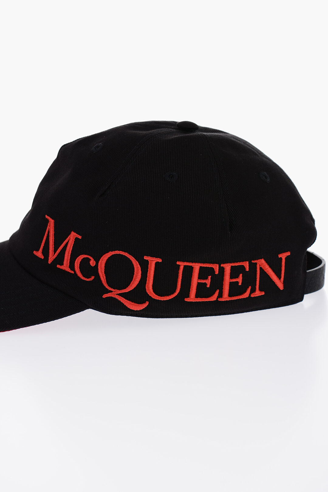 Alexander McQueen Oversized Cap with Embroidery Logo men - Glamood
