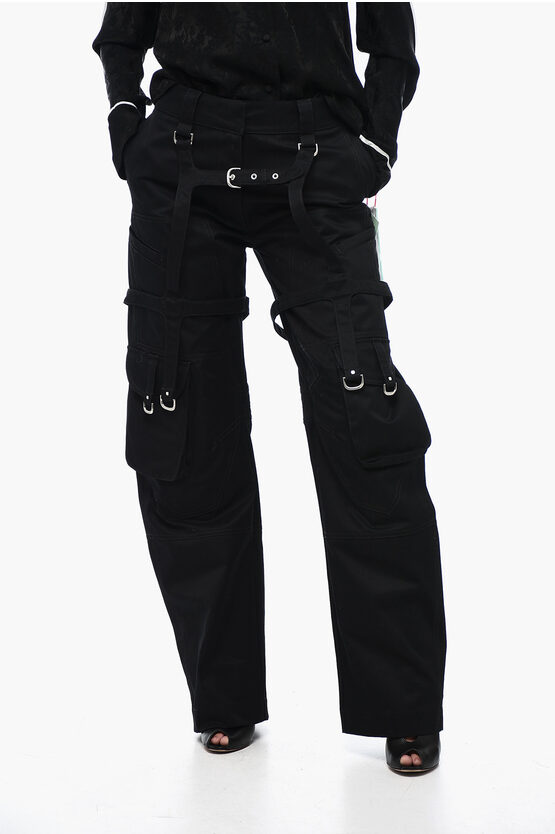 Off-white Cotton Cargo Trousers