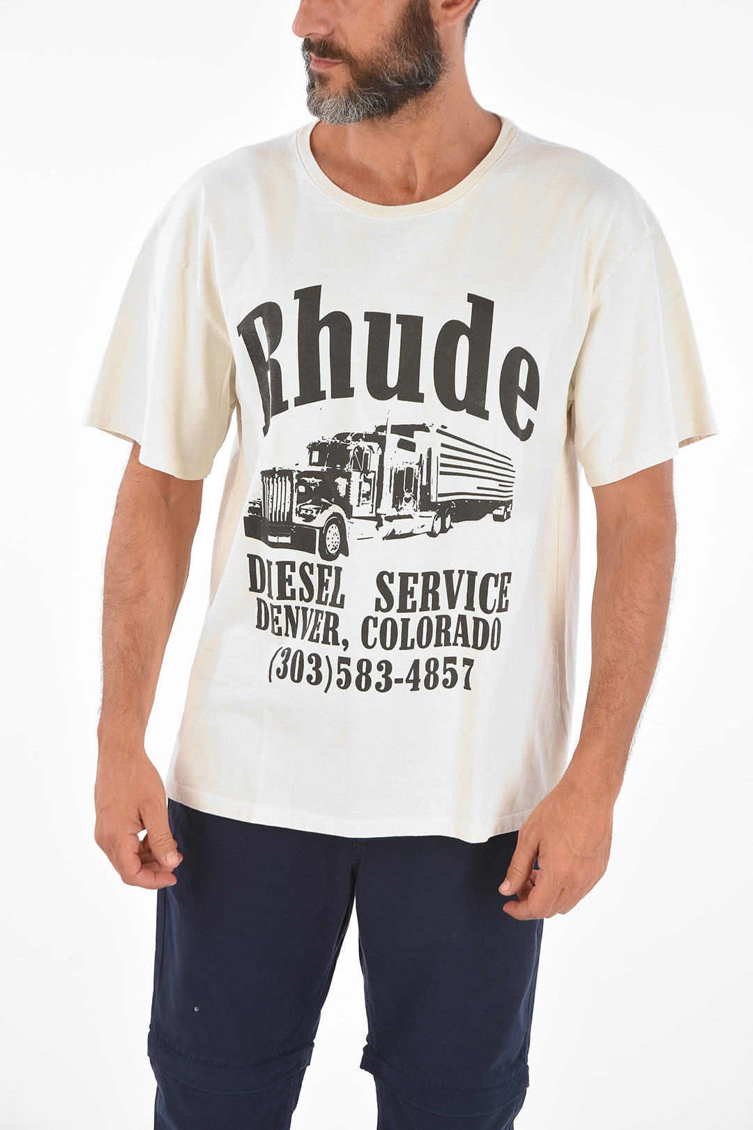 Rhude Black Diesel Service Hoodie Rhude