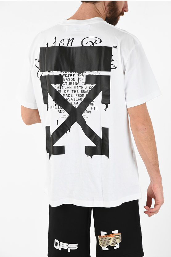 Off-White Oversized DRIPPING ARROWS Tee men - Glamood Outlet