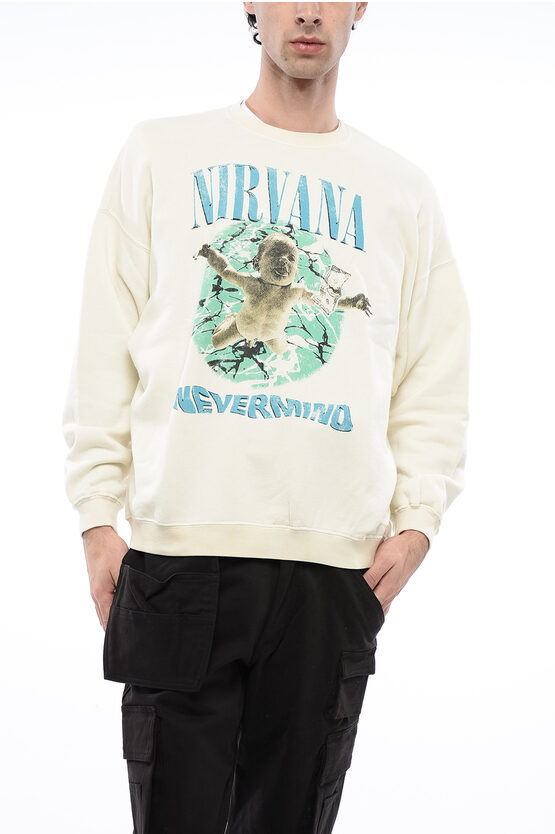 R13 Oversized Fit Nirvana Nevermind Crew-neck Sweatshirt