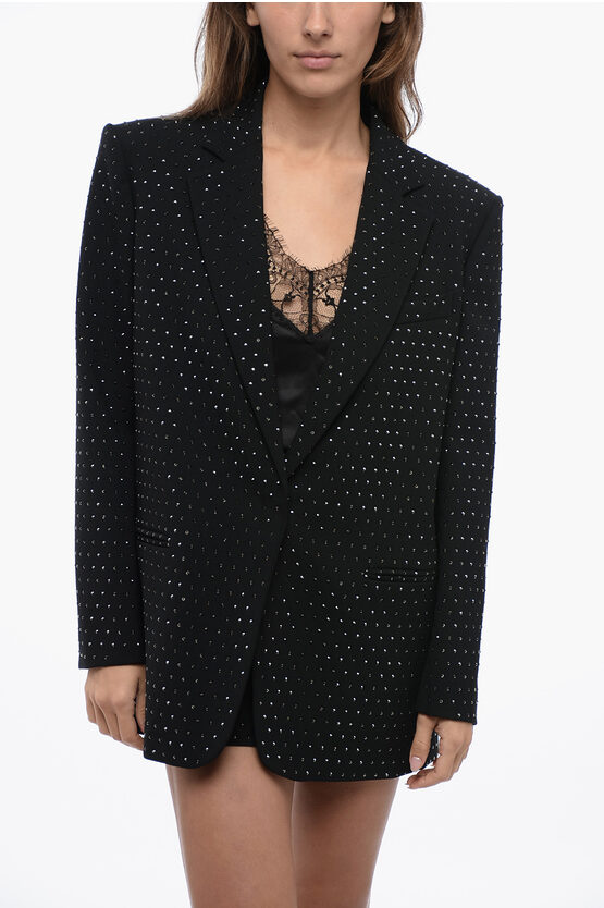 Shop The Andamane Oversized Guia Blazer With Rhinestone Application