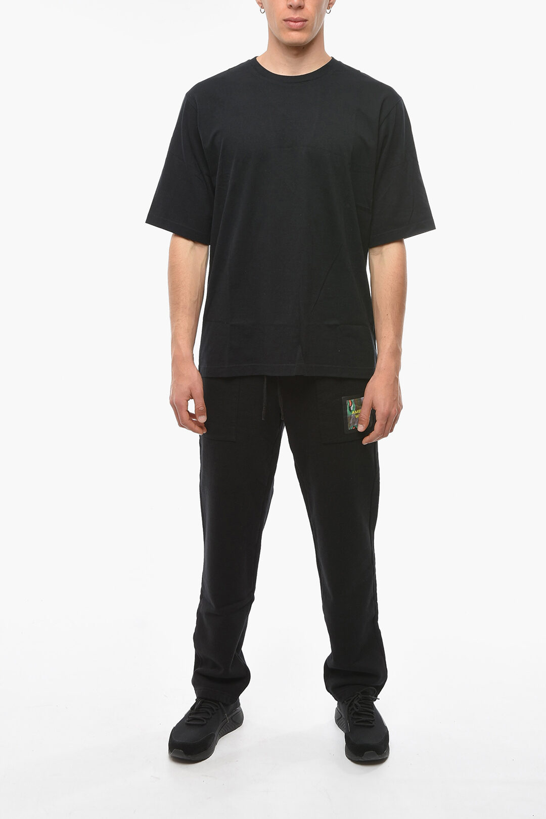 ISABEL MARANT｜SHORT-SLEEVED ROUND NECK T-SHIRTS (GUIZY Guizy Tee-Shirt Man black | ISABEL MARANT Official online store
