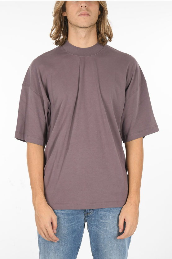 Samsoe & Samsoe Oversized Hamal Crew-neck T-shirt In Purple