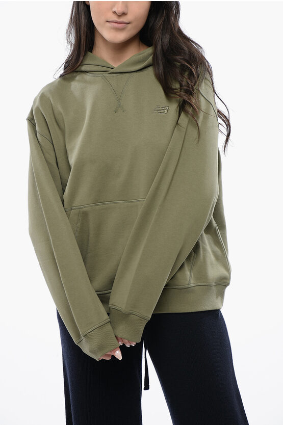 NEW BALANCE OVERSIZED HOODIE WITH PATCH POCKET