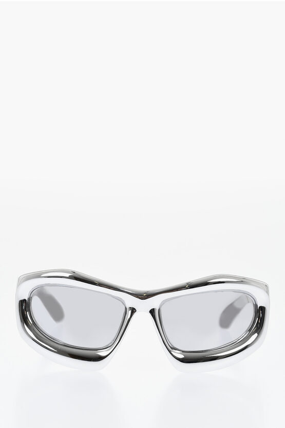 Off-white Oversized Mirrored Katoka Sunglasses In Silver