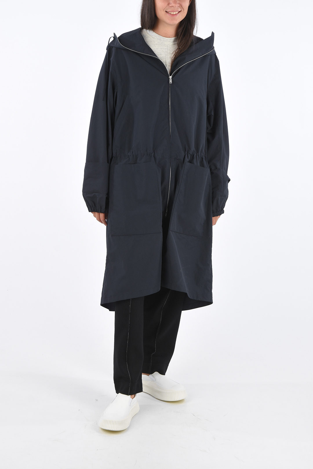 Jil Sander Oversized Overcoat with Hood women - Glamood Outlet