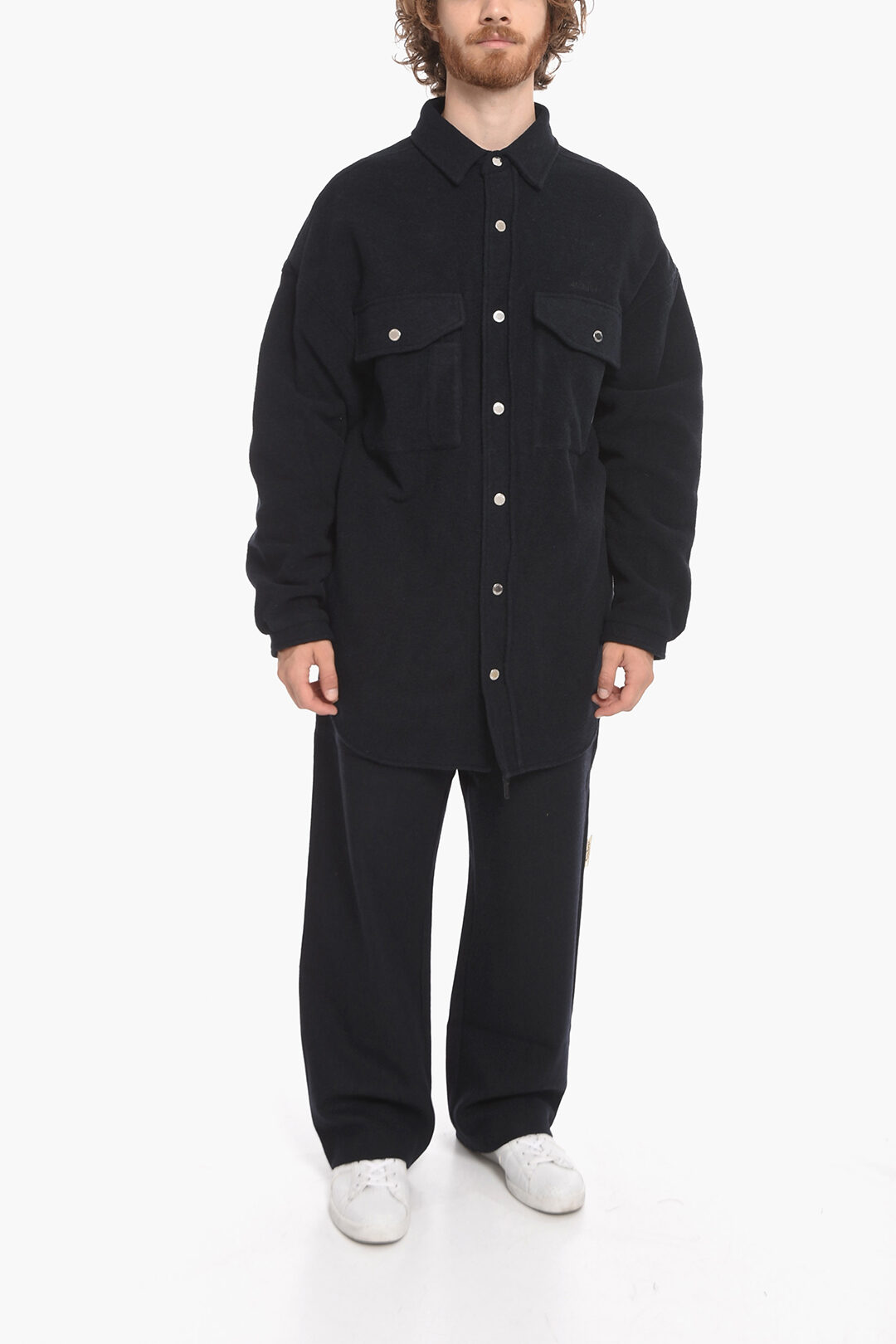0401~padded AGM overshirt with snap buttons main image 0