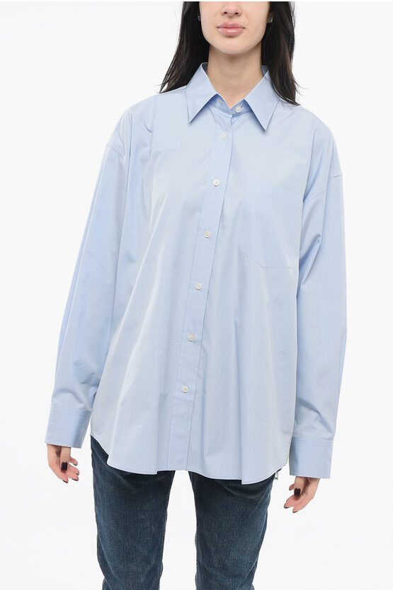 Stella Mccartney Oversized Shirt With Chiffon Detail